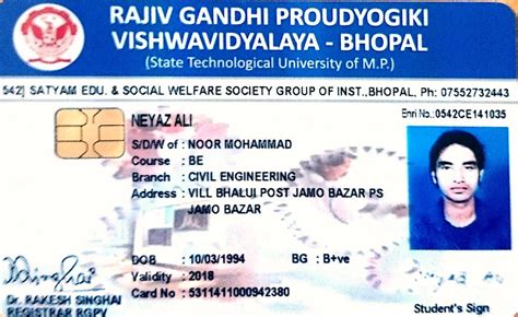 rgpv smart card view|rgpv marksheet download.